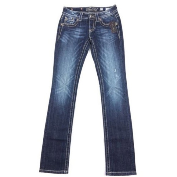 Miss Me Jeans Straight Leg Embellished Cross 25 - Picture 5 of 7